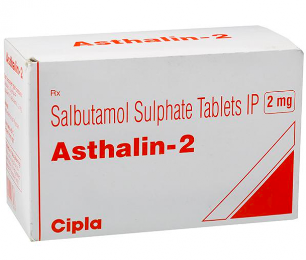 A box of Albuterol (2mg) tablets