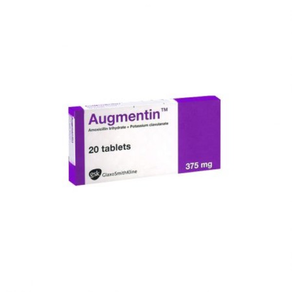 A box of AMOXICILLIN / Clavulanic acid  250mg 125mg Tablet
