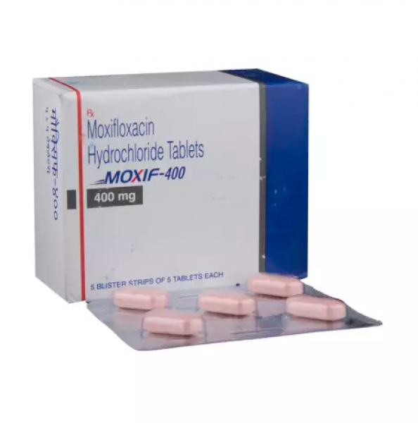 Box and blister strip of generic moxifloxacin