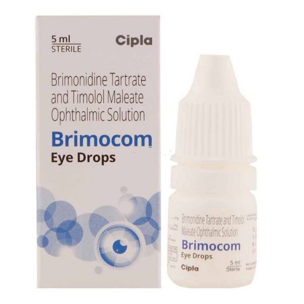 A box and an eye dropper bottle of Brimonidine/Timolol maleate 0.2/0.5 Percent Eye Drop - 3ml