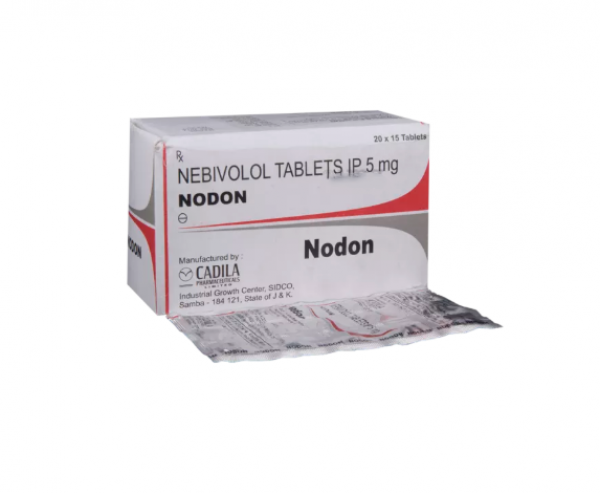 Box and blister strip of generic nebivolol 5 mg tablets