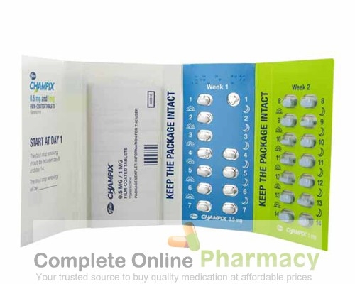 CHANTIX STARTER PACK 0.5mg, 1MG ( 11 and 14 pills) (Branded Product), International name CHAM