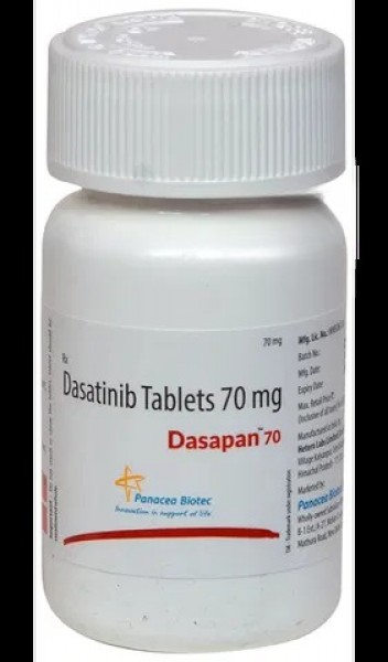 A box of Dasatinib 70mg tablets. 