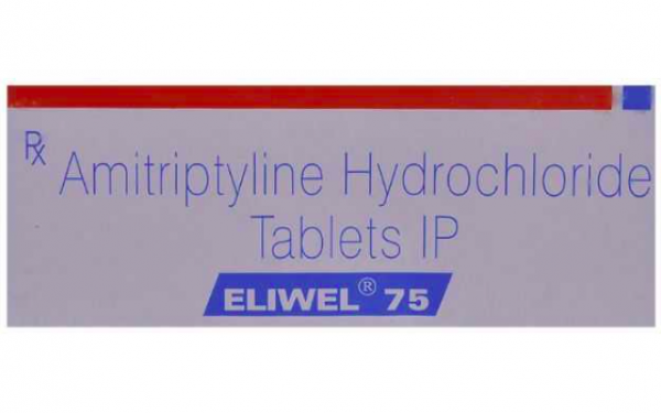A box of Amitriptyline 75mg tablets
