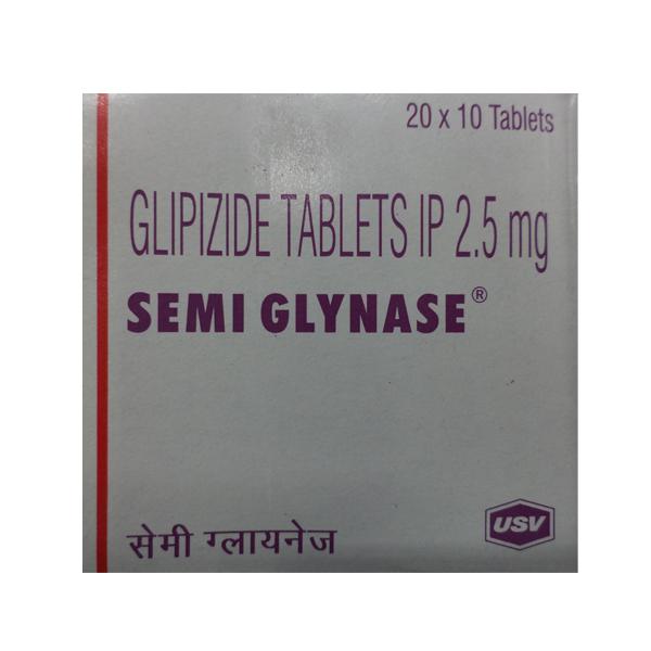 Box of generic Glipizide 2.5mg tablet