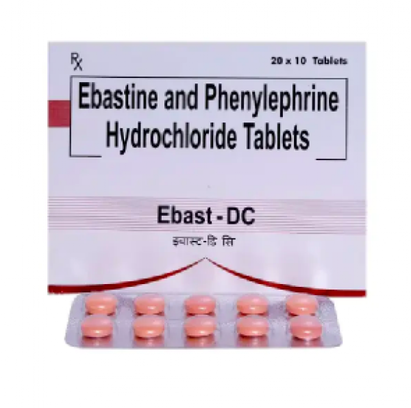 Ebastine 10mg + Phenylephrine 10mg Tablet