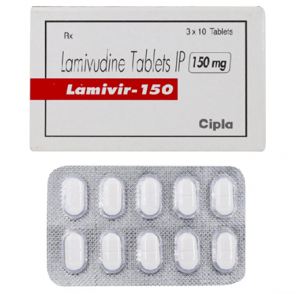 A box of Lamivudine 150mg tablets. 