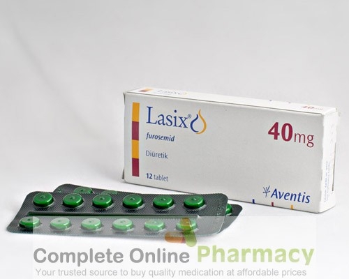 Two strips and a box of generic Furosemide 40mg tablet