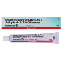 Mometasone (0.1) + Salicylic Acid (5) Percent Ointment 20gm Tube (Generic Equivalent)