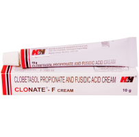Clobetasol 0.05 Percent + Fusidic Acid 2 Percent Cream 10gm Tube (Generic Equivalent)
