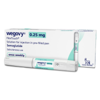A box and a pre filled pen of Semaglutide 0.25mg Injection