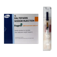 A pack and a vial of fragmin 5000IU Injection