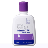 A 100ml bottle of Benzoyl Peroxide (5%) Gel