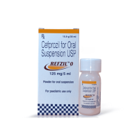 A pack and a bottle of Cefprozil Suspension