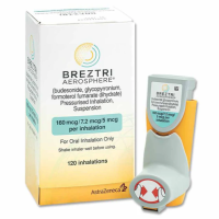 A pack and Budesonide (160mcg) + Glycopyrrolate (7.2mcg) + Formoterol (5mcg) Inhaler
