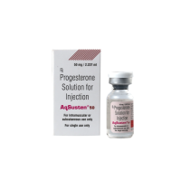 A box and a vial of Progesterone Injection