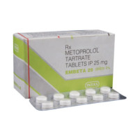A box and a strip of Metoprolol Tartrate