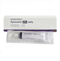 A pack and a tube of Lidocaine (2%) Jelly