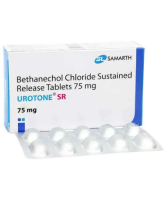 A box and a strip of Generic Urecholine 75mg Tablet