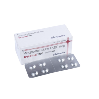 A box and strips of Misoprostol (200mcg) Tablet