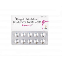 A pack and a strip of Generic Myfembree Tablet