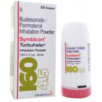 Bottle and a box of Symbicort 200mcg/6mcg Turbuhaler