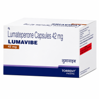 A box of generic Caplyta 42mg Capsule