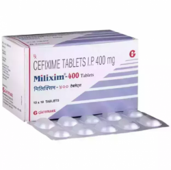 A box of Cefixime 400mg Tablets