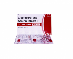 Aspirin 75mg + Clopidogrel 75mg Tablet