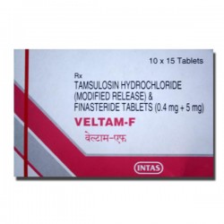 A box of Tamsulosin (0.4mg) + Finasteride (5mg) Tablet