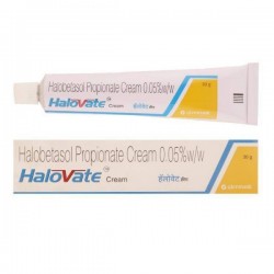 Box and tube of generic Halobetasol (0.05%) Cream