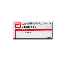 Box of generic Verapamil 80mg Tablet