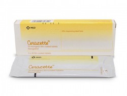 A box of generic Desogestrel 0.075mg Tablets
