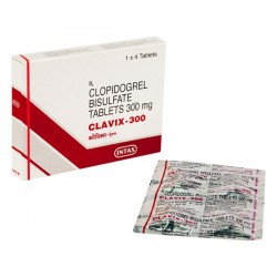Box and blister strip of generic Clopidogrel 300 mg Tablet