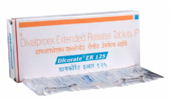 Box and blister strips of generic Divalproex 125mg Tablet