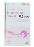 A box of generic Budesonide  0.5 mg inhalation