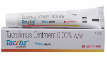Tube and a box of generic Tacrolimus 0.03% Ointment