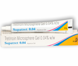 A tube and a box of generic Tretinoin 0.04 % Gel