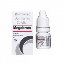 Box and bottle of generic Bromfenac 0.09 %  Eye Drops