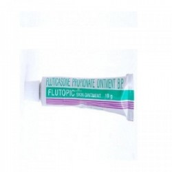 Box and tube of generic Fluticasone Propionate 0.005 % Ointment 10gm