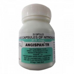 Bottle of generic Nitroglycerin 2.5mg Tablet