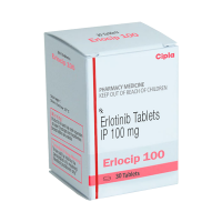 A box of generic Erlotinib 100mg Tablet