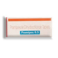 Box of generic Pramipexole 0.5mg Tablet