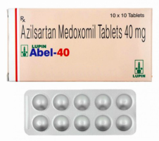 A box of Azilsartan medoxomil 40mg tablets