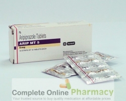 box and blister strips of generic Aripiprazole 5mg tablet