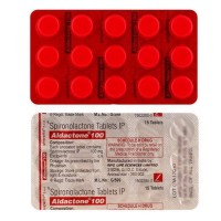 Blister strips of generic Spironolactone100mg Tablets