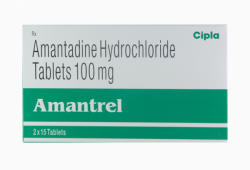A box of Amantadine 100mg Tablet
