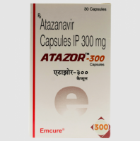 A box of Atazanavir 300mg capsules. 