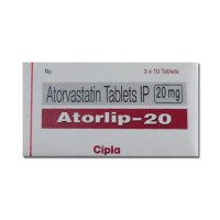 Box of generic Atorvastatin Calcium 20mg tablets