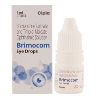 A box and an eye dropper bottle of Brimonidine/Timolol maleate 0.2/0.5 Percent Eye Drop - 3ml